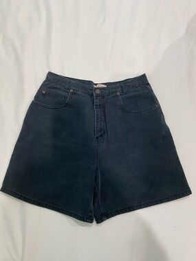 Great Land Women’s High-Waist Black Denim Jorts